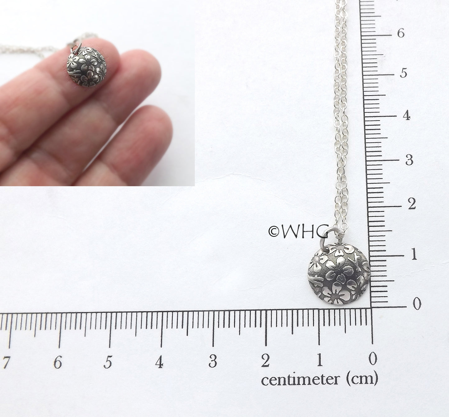 Cherry Blossom Sterling Silver Garden Necklace