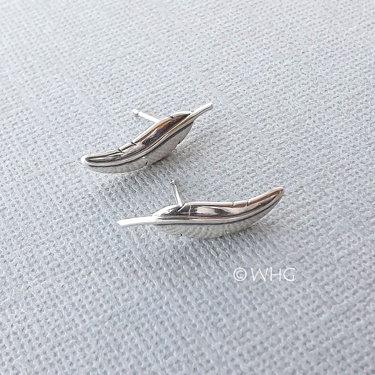 Sterling Silver Leaf Climber Earring