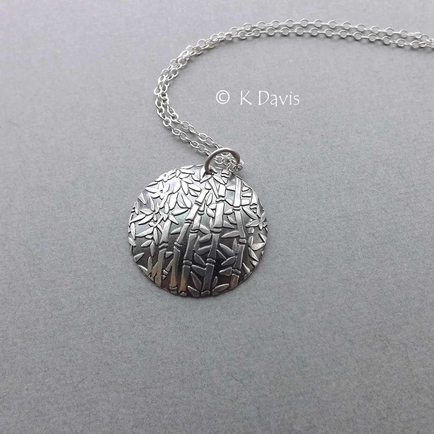 Sterling Silver Bamboo Garden Pendant